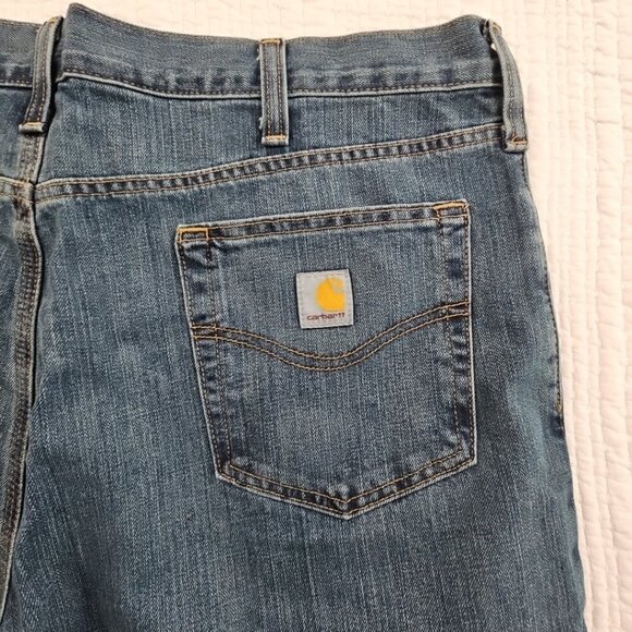 Carhartt Holter Jeans Men's 40x32 Relaxed Straight Leg Blue Stretch NWT BD1483-M - Picture 7 of 16
